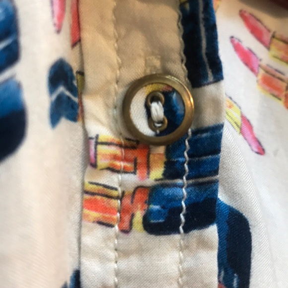 |Anthropologie| Maeve Lipstick Tank Button Blouse - Picture 6 of 7